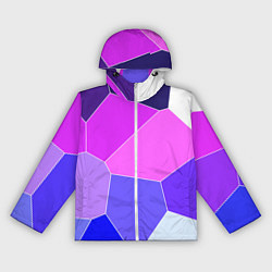Женская ветровка Сине-розовый крупные фрагменты