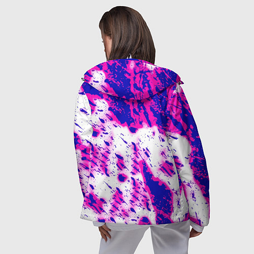 Женская ветровка Monster energy краски гранж / 3D-Белый – фото 4