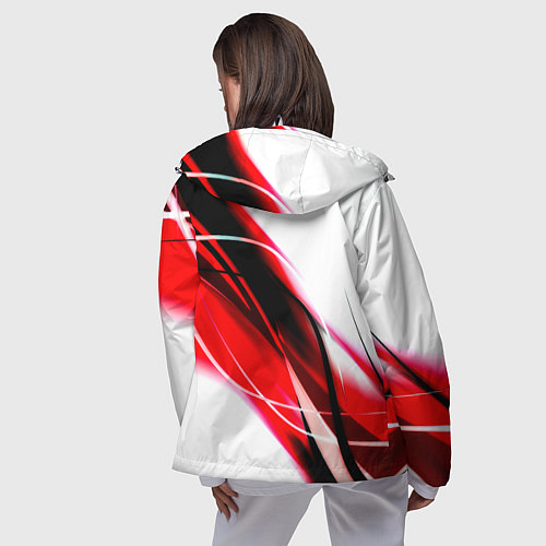 Женская ветровка Nasa абстрактные полосы / 3D-Белый – фото 4