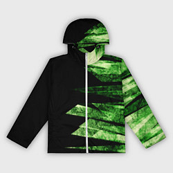 Женская ветровка Color green black