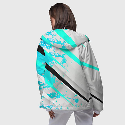 Женская ветровка Color white light blue / 3D-Белый – фото 4