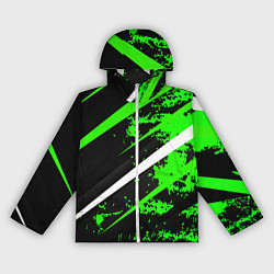 Женская ветровка Color black and green