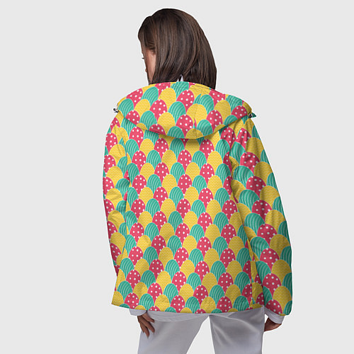 Женская ветровка Крашенные яйца / 3D-Белый – фото 4