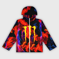 Женская ветровка Monster energy огненный