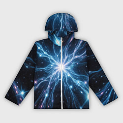 Женская ветровка Всплеск света и звезды - космическая абстракция
