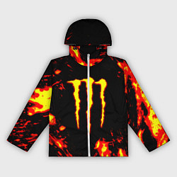 Женская ветровка Monster energy краски огненные