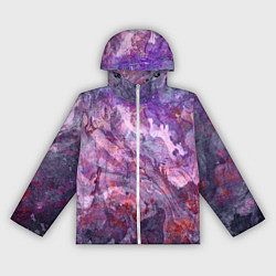 Женская ветровка Абстракция - purple space stone