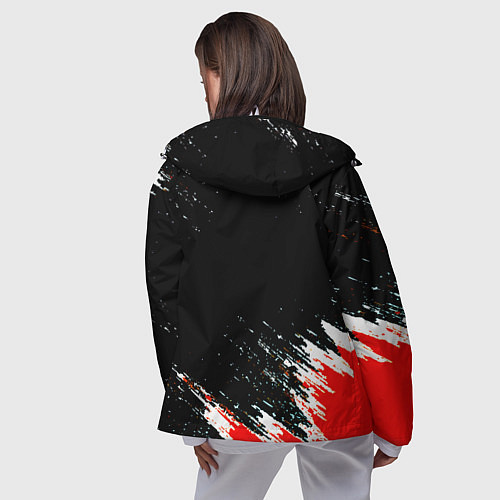Женская ветровка Манчестер краски штрихи / 3D-Белый – фото 4