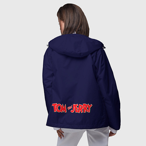 Женская ветровка Том и Джерри рок музыканты - неоновое свечение / 3D-Белый – фото 4