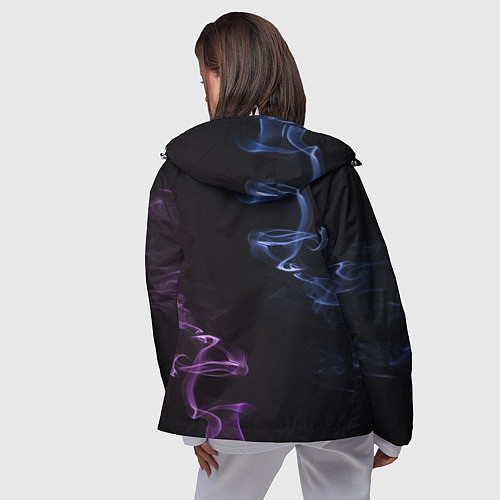 Женская ветровка Color black blue pink / 3D-Белый – фото 4