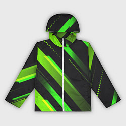 Женская ветровка Color black green