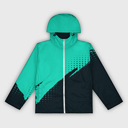 Женская ветровка Color black light blue