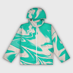 Женская ветровка Color white turquoise