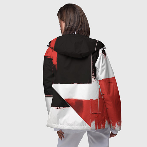 Женская ветровка Mazda логотип / 3D-Белый – фото 4