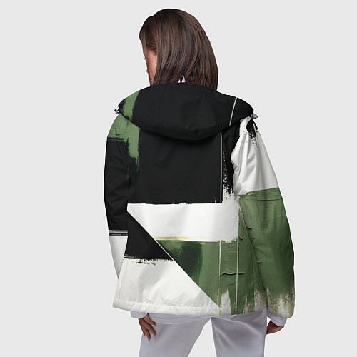 Женская ветровка Ламборджини логотип / 3D-Белый – фото 4