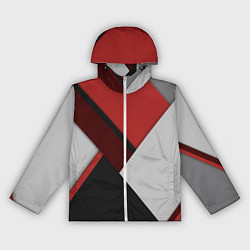 Женская ветровка Color black red grey