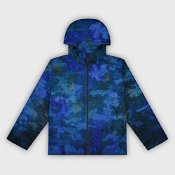 Женская ветровка Абстракция - blue uniform camouflage