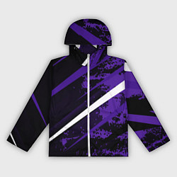 Женская ветровка Color black purple line