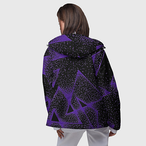 Женская ветровка The triangle is purple / 3D-Белый – фото 4