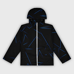 Ветровка с капюшоном женская Color blue line, цвет: 3D-белый