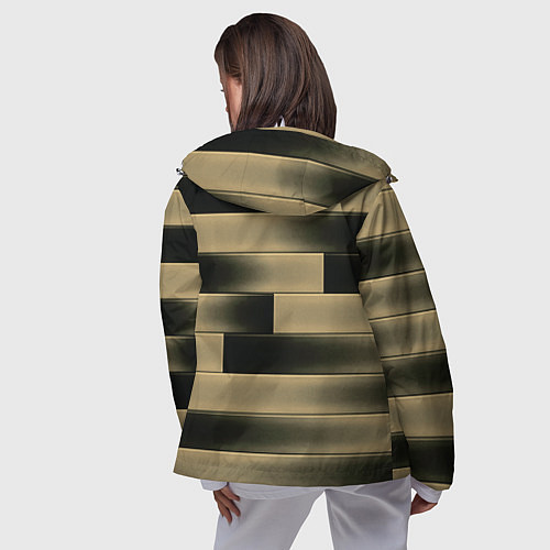 Женская ветровка Color yellow square / 3D-Белый – фото 4