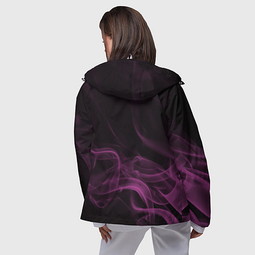 Женская ветровка Color smoke pink / 3D-Белый – фото 4
