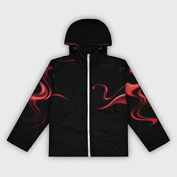 Ветровка с капюшоном женская Color red abstraction, цвет: 3D-белый