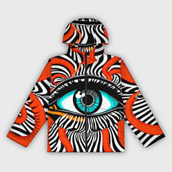 Ветровка с капюшоном женская Глаз, цвет: 3D-черный