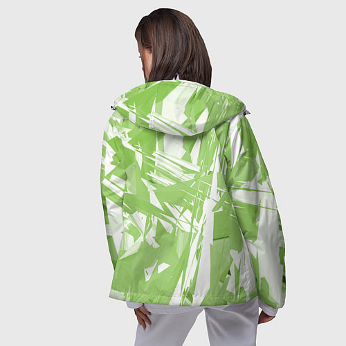 Женская ветровка Color white green / 3D-Белый – фото 4