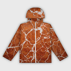 Женская ветровка Темно-оранжевый мрамор