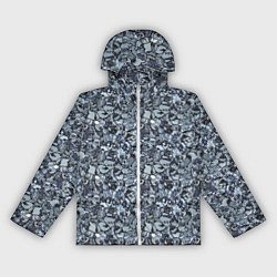 Женская ветровка Серо-голубой мелкий камень текстура