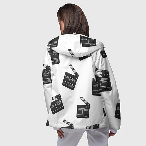 Женская ветровка Съёмочная хлопушка / 3D-Белый – фото 4