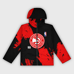 Женская ветровка Atlanta Hawks black and red