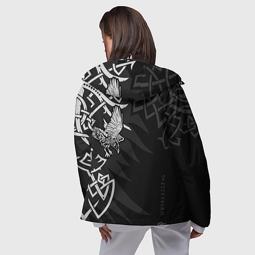 Женская ветровка Верные спутники Одина / 3D-Белый – фото 4