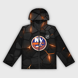 Ветровка с капюшоном женская Нью Йорк Айлендерс - НХЛ хоккей, цвет: 3D-черный