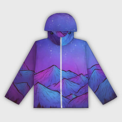 Женская ветровка Горы под звездным небом
