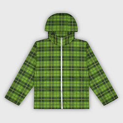 Женская ветровка Зеленый тартан
