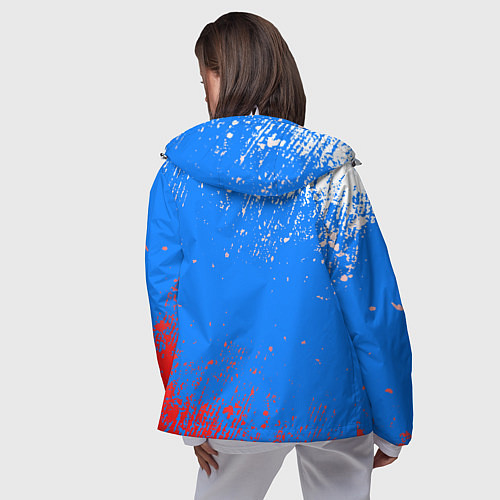 Женская ветровка Патриот - флаг / 3D-Белый – фото 4