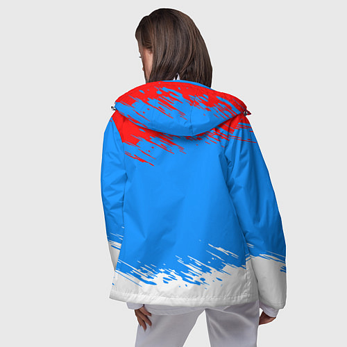 Женская ветровка Патриот - флаг / 3D-Белый – фото 4