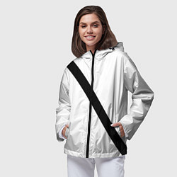 Ветровка с капюшоном женская Ремень безопасности пассажирский, цвет: 3D-черный — фото 2