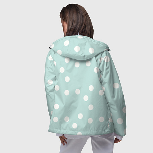 Женская ветровка Снежная морская пена / 3D-Белый – фото 4