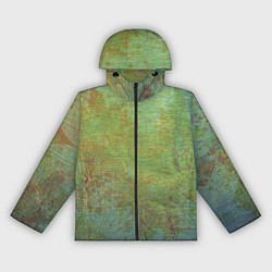 Женская ветровка Абстракция - green oil stain