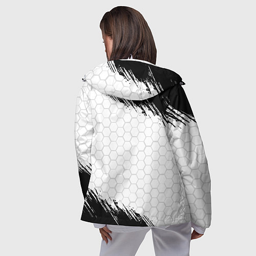 Женская ветровка Амбрелла - белые соты / 3D-Белый – фото 4