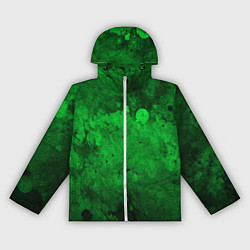 Женская ветровка Абстракция - green acid stains