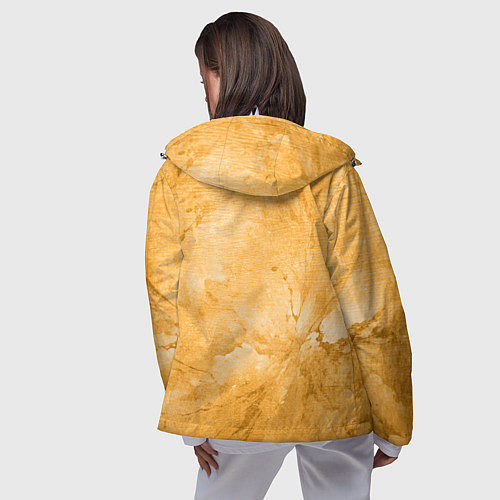 Женская ветровка Абстракция - bright yellow / 3D-Белый – фото 4