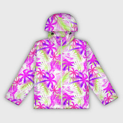 Женская ветровка Palm tree pink