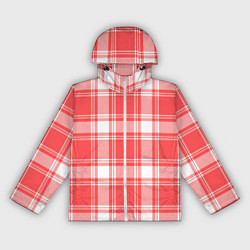 Женская ветровка Checked red white
