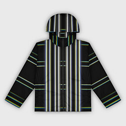 Ветровка с капюшоном женская Neon yellow blue white, цвет: 3D-черный