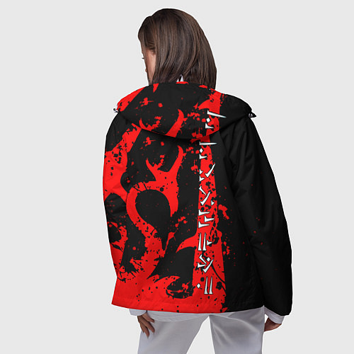 Женская ветровка Doom dark age dragon / 3D-Белый – фото 4