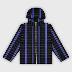 Женская ветровка Color black cage purple stripes